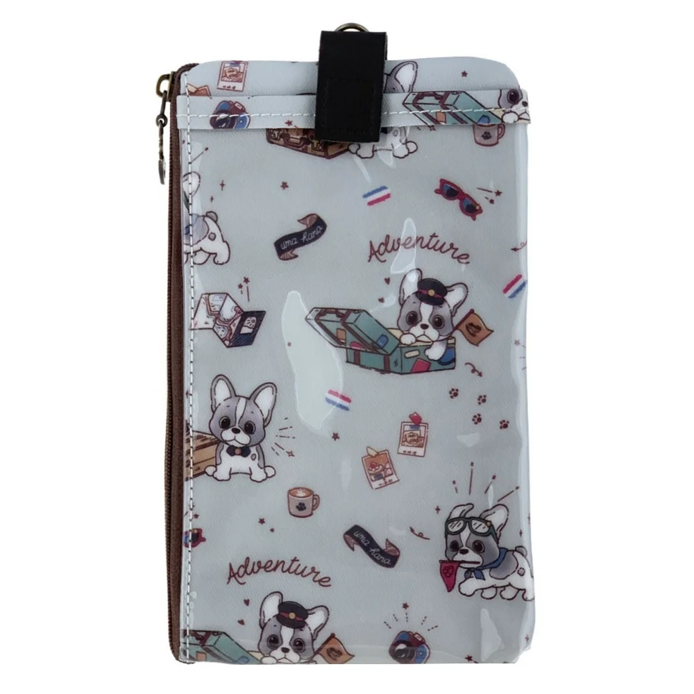 Waterproof Frenchie Phone Case Pouch W/ Neck Strap